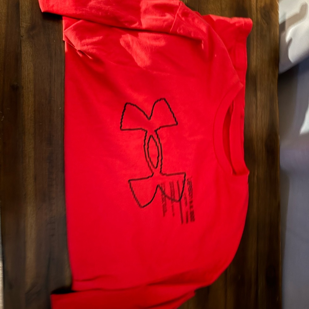 Under Armour Kids Long Sleeve Red Tee